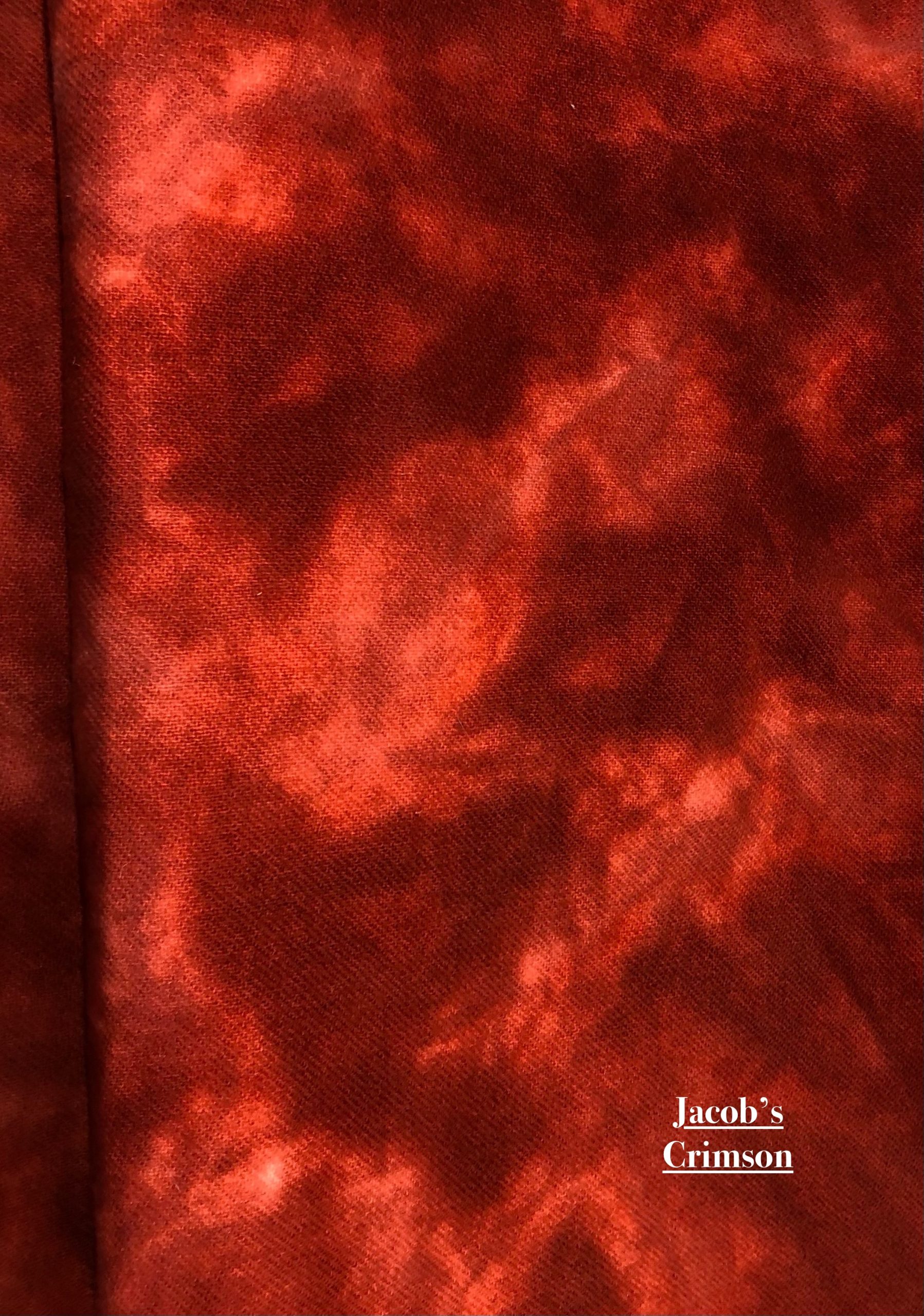 Hand Dyed Wool - Jacob's Crimson