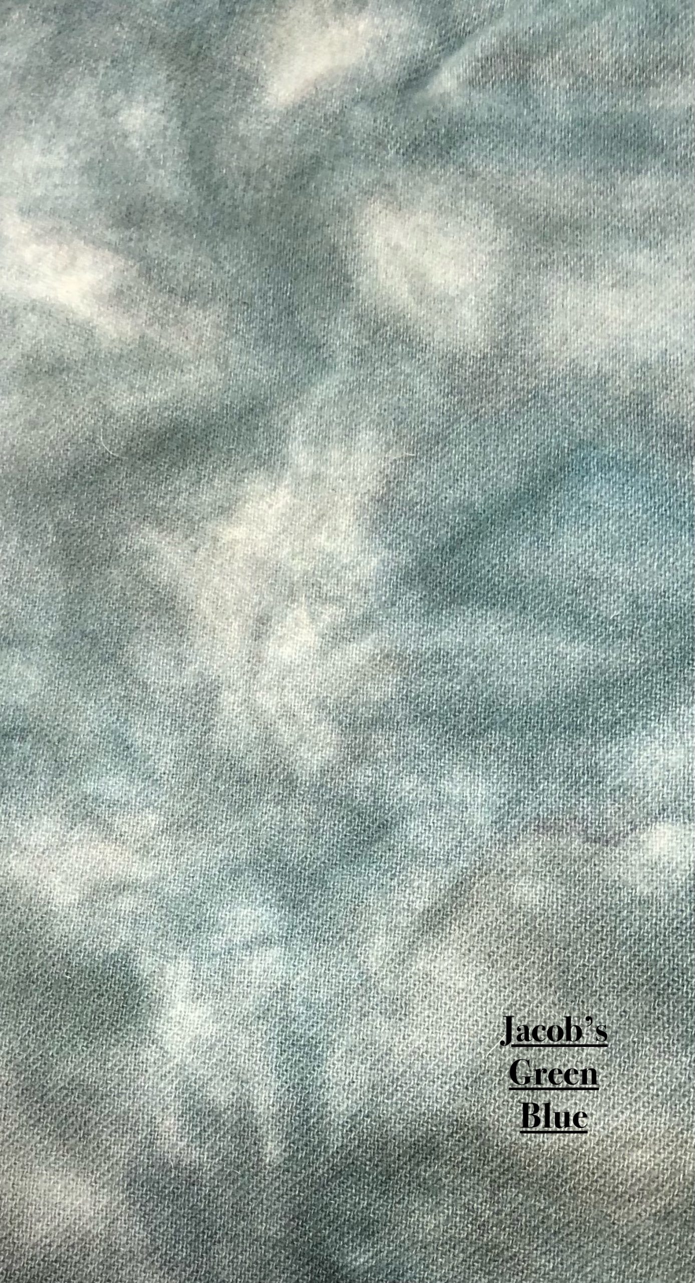 Hand Dyed Wool - Jacob's Green Blue