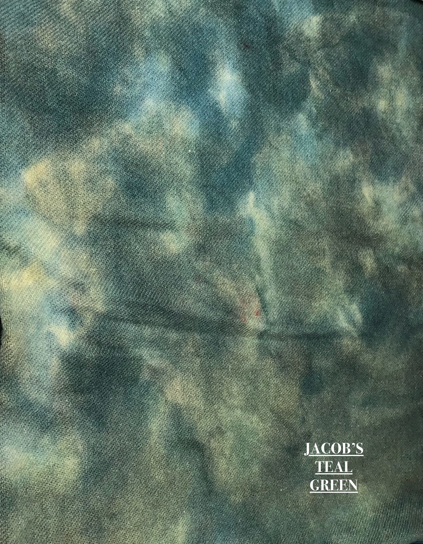 Hand Dyed Wool - Jacob's Teal Green