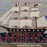 American Clipper Large, Pattern by Cactus Needle, 40" x 28 1/2”