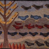 Bird Party, Pattern by Cactus Needle, 31 5/8" X 22 3/4”