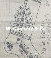 Nordic Stocking, P is for Primitive, 28 x 14