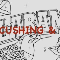 Alabama, Vintage State Postcard, Pattern by Cactus Needle, 17" x 30"