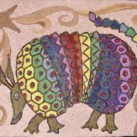 Armadillo Gone Wild, Pattern by Cactus Needle, 22 1/2" X 30”