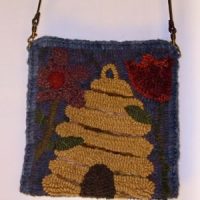 Bee Skep Purse Small, Pattern by Cactus Needle, 8" X 18"