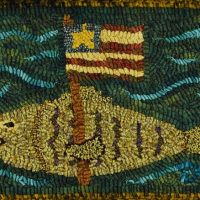 Bully On America, Pattern by Cactus Needle, 15” X 10 1/2”