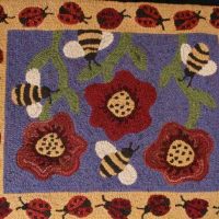 Bumble Busy, Pattern by Cactus Needle, 23 1/2" X 30"
