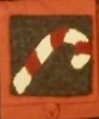 Candy Cane, Holiday Pattern by Cactus Needle, 6" x 6"