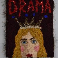 Drama Queen WordPlay, Pattern by Cactus Needle, 8" x 10"