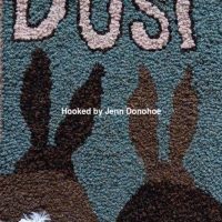 Dust Bunnies WordPlay, Pattern by Cactus Needle, 8" x 10"