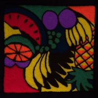 Fruity, Pattern by Cactus Needle, 22" X 21"