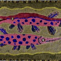 Gar Sisters, Pattern by Cactus Needle, 30”X19”