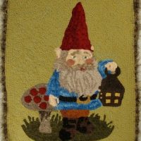 Garden Gnome, Pattern by Cactus Needle, 18" X 22"