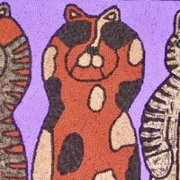 Hear No Evil (Cats), Pattern by Cactus Needle, 17" X 30”