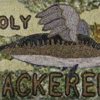 Holy Mackerel, Pattern by Cactus Needle, 29 1/2” X 21 1/2”