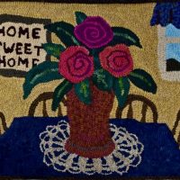 Home Sweet Home, Pattern by Cactus Needle, 30 1/2” X 22 1/4”