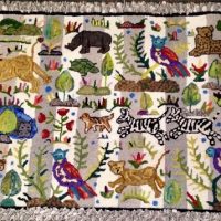 It's A Jungle Out There, Pattern by Cactus Needle, 24 3/8" X 54 1/2"