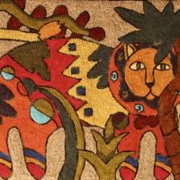 King of the Jungle, Pattern by Cactus Needle, 29" X 21”