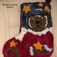 Kitty Angel Stocking, Pattern by Cactus Needle, 12" X 16”