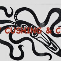 Native American Squid, Pattern by Cactus Needle, 22 1/2" X 30 1/2"