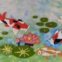 Paul's Pond, Pattern by Cactus Needle, 38" X 28"