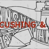 Pennsylvania, Vintage State Postcard, Pattern by Cactus Needle, 17" x 30"