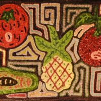 Pineapple Mola, Pattern by Cactus Needle, 21" x 30"