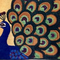 Proud Peacock, Pattern by Cactus Needle, 30 1/2" X 20 1/4”