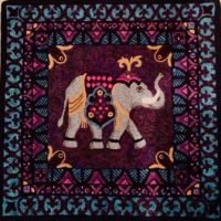 Raja, Pattern by Cactus Needle, 33 3/4" X 33 3/4"