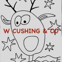 Rudolf, Holiday Pattern by Cactus Needle, 14” X 18 1/2”