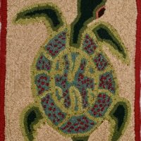 Sea Turtle, Pattern by Cactus Needle, 18" X 13”