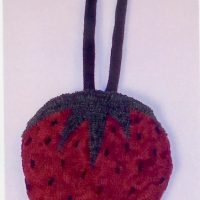 Strawberry Purse, Pattern by Cactus Needle, 9" X 12"