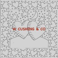 Valentine's Day Night, Holiday Pattern by Cactus Needle, 25 1/2" X 25 3/4”