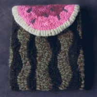 Watermelon Purse, Pattern by Cactus Needle, 6" X 17"
