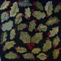 Jolly Holly Pillow by P is for Primitive, 16 x 16