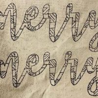 The Merry Merry Pattern ONLY, P is for Primitive, 18" x 14"