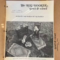 The Rug Hooker, New and Views Rug Hooking Magazine Volume 3, No. 2, Issue #14, January - February 1975 by Joan Moshimer "Used"