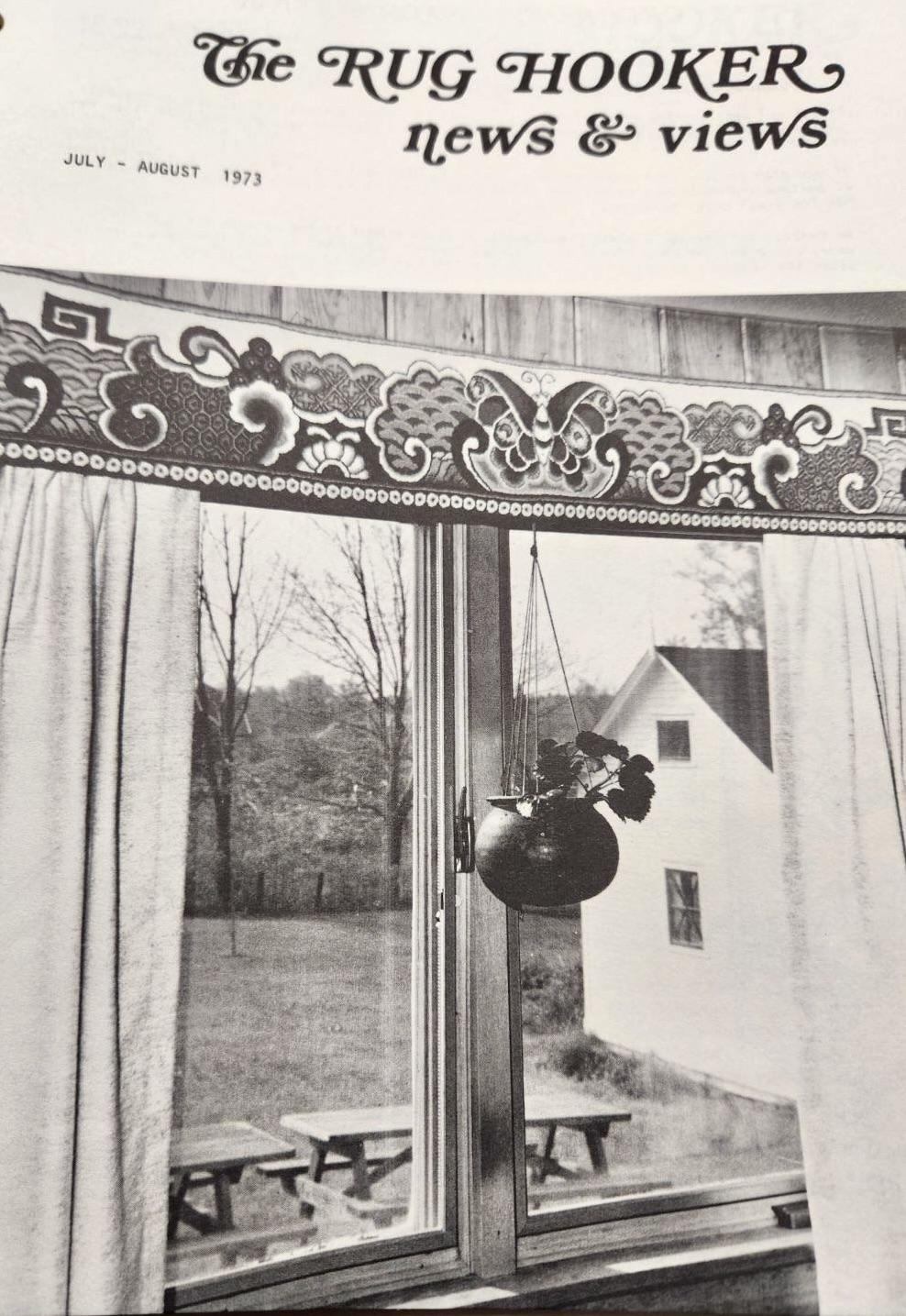 The Rug Hooker, New and Views Rug Hooking Magazine Volume 1 no. 5, Issue #5 July - August 1973 by Joan Moshimer "Uncirculated Copies"
