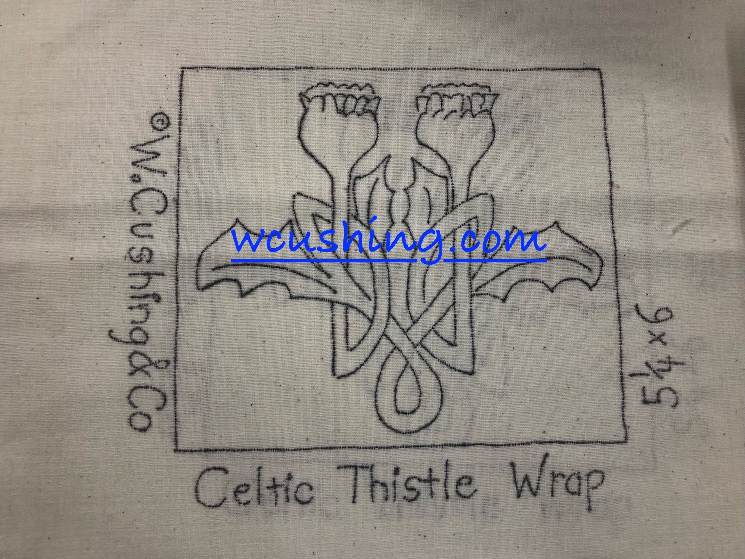 Punch Needle Pattern--Celtic Thistle--Pattern ONLY