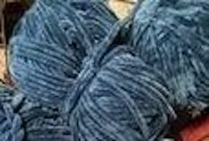 Velvet Yarn Fabulous Denim Blue to Hook with!