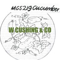 Great Pattern Cucumber/Pickle Chair Seat, From Joan Moshimer's Studio, 15 " round, MCS 219