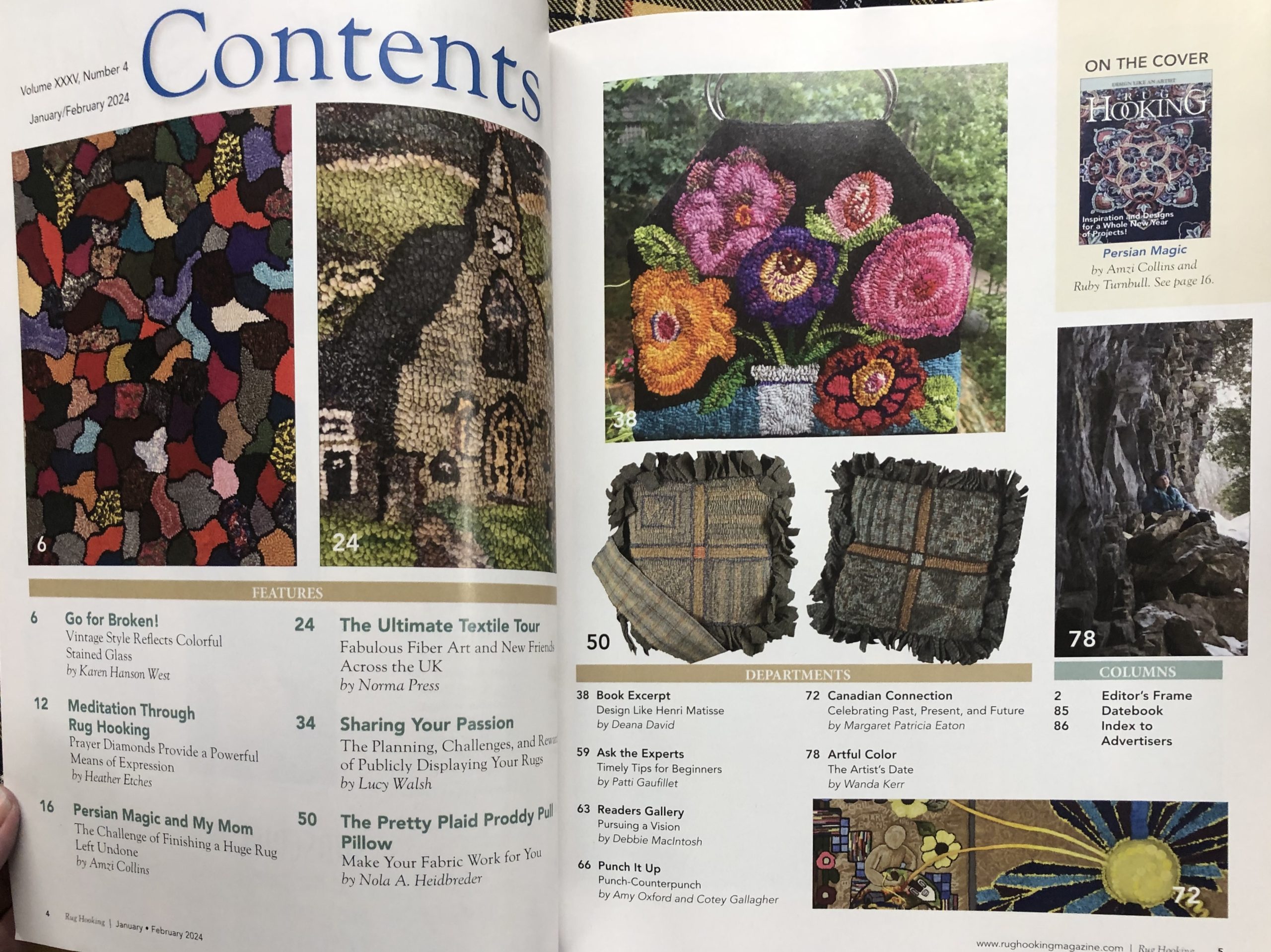 Magazine: RUG HOOKING MAGAZINE - January/February 2024 Volume XXXV, Number 4 - Image 2