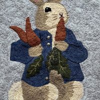 Peter Rabbit, A Shutter Sitter - P is for Primitive Pattern, 38 x 22