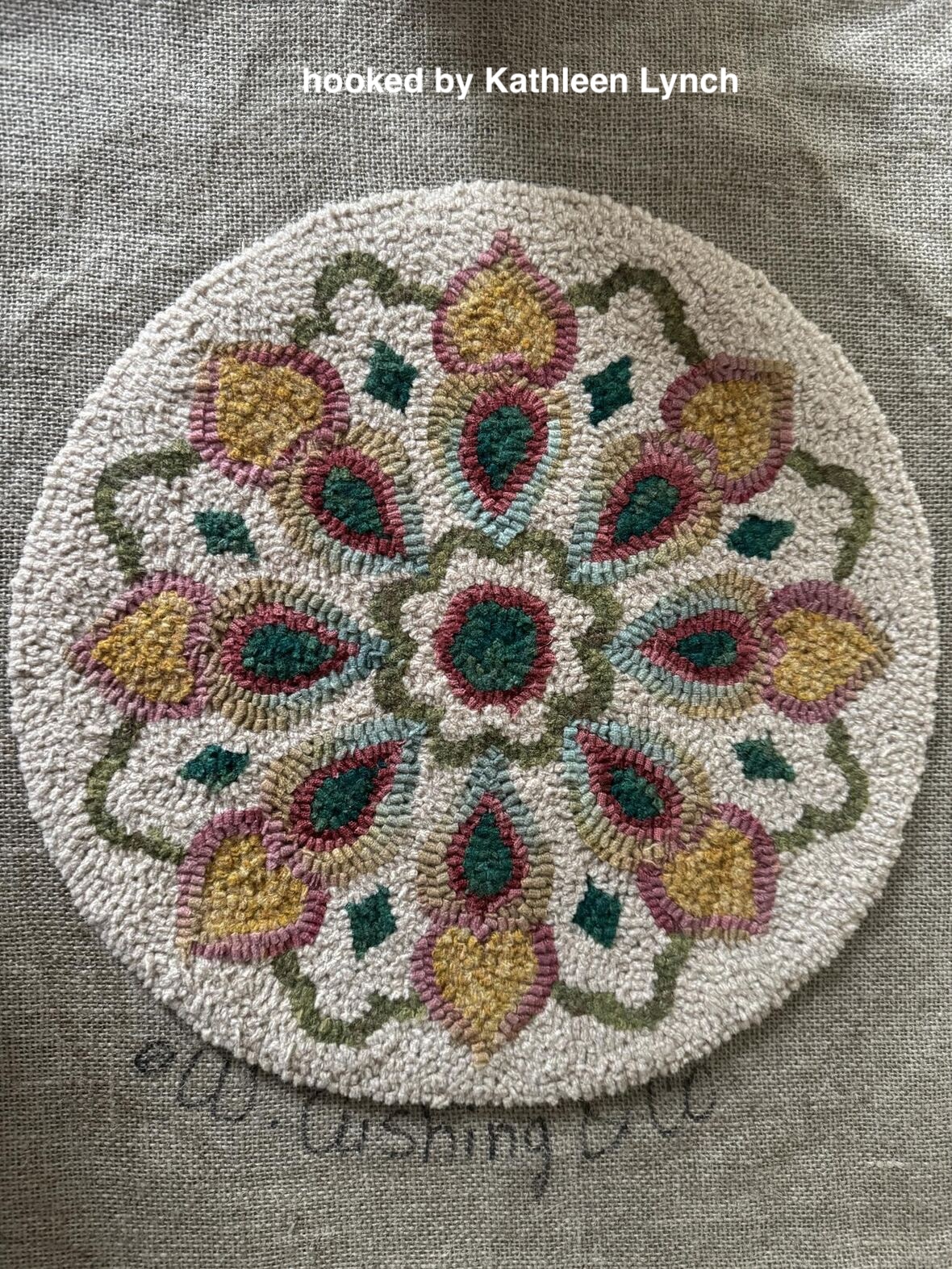 Perry's Lace, 12" round, P is for Primitive