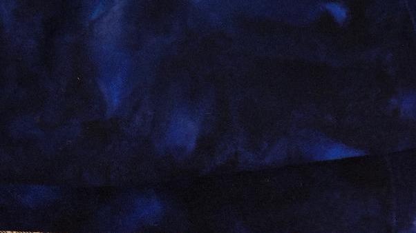 Hand Dyed Wool - #1 Blue