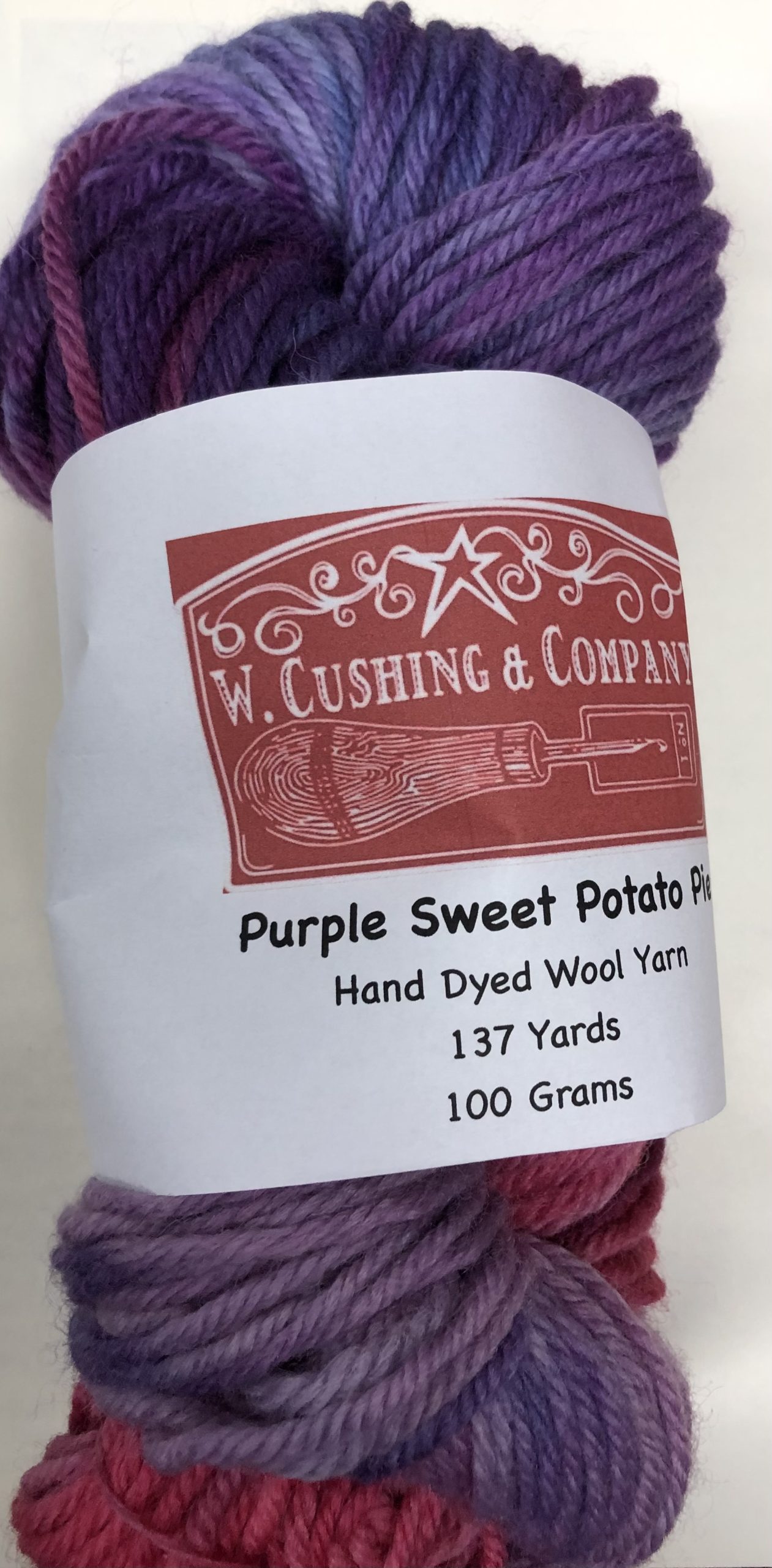 “Purple Sweet Potato Pie” A Hand Dyed Art Yarn to Hook, Punch or Bind with! - Image 2