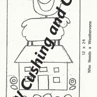 Who Needs a Weathervane, 4.25" X 8" on Weavers Cloth