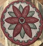 Delicate Hex Sign by Joan Moshimer, 9" round