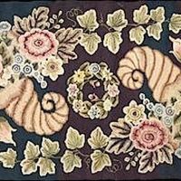 A Great Pattern - Cornucopia of Spring, Rug Hooking Large Size - by Joan Moshimer, 31" x 55"