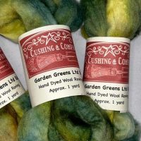 Our Hand Dyed Roving, Garden Greens